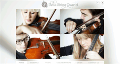 Desktop Screenshot of deltastringquartet.com