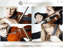 Tablet Screenshot of deltastringquartet.com